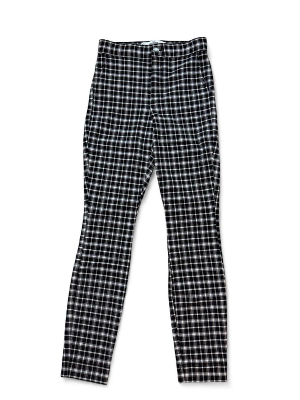 Hollister Black & White Plaid Jeans Jeggings